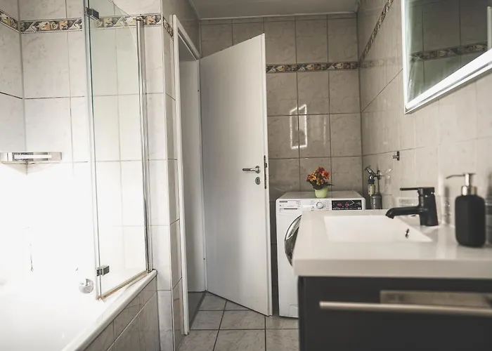 Maisonette Premium Mit Dachterrasse Fuer Business Und Familie Apartamento *